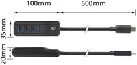 USB-C hub 3.0 4 poorts USB-A 1 Stuk-3