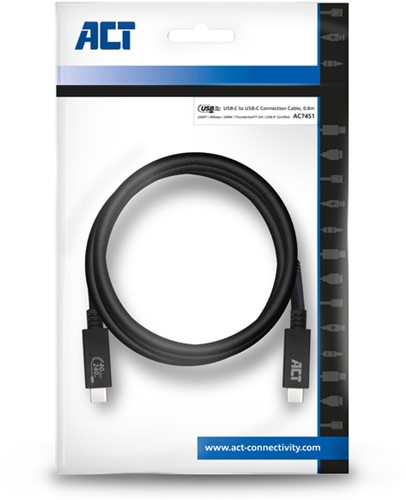 USB4® 40Gbps kabel USB-C USB-IF 1 Stuk-5