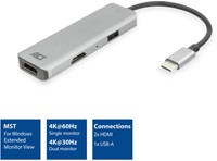 USB-C 4K multiport adapter voor 2 HDMI schermen 1 Stuk-2