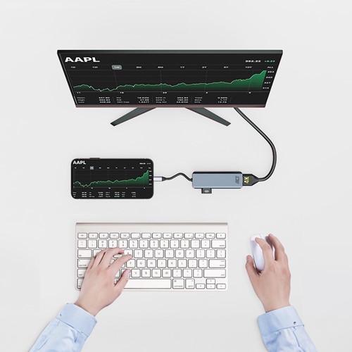 USB-C 4K multiport adapter voor 2 HDMI schermen 1 Stuk-3
