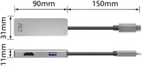 USB-C 4K multiport adapter voor 2 HDMI schermen 1 Stuk-5