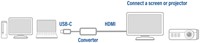 Adapter ACT USB-C naar HDMI 1 Stuk-4