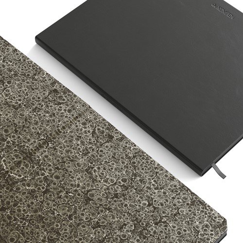 Notbk de KEMPEN Ashblack 110x160 blanco 160pag zw 1 Stuk-2