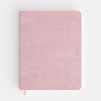 Notbk de KEMPEN Brut 171x220 blanco 192pag roze 1 Stuk