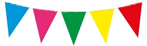 Party Flag PE Multi Colour 1 Stuk
