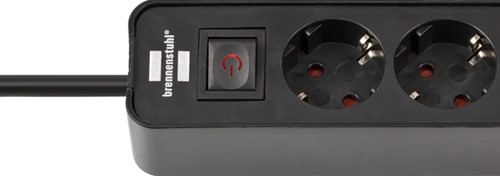 Stekkerdoos Brennenstuhl Eco 4vdig 2 USB C 1.5m zw 1 Stuk-2