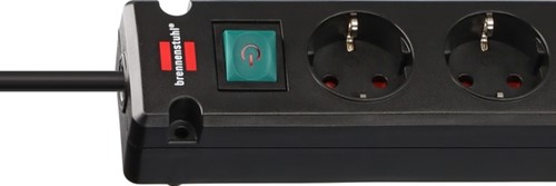 Stekkerdoos Brennenstuhl Brem 5vdig 2 USB C 3m zw 1 Stuk-2