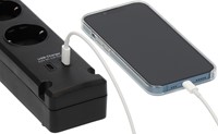 Stekkerdoos Brennenstuhl Brem 5vdig 2 USB C 3m zw 1 Stuk-3