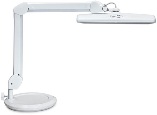 Werkpleklamp MAUL Intro LED dimbaar op voet wit 1 Stuk