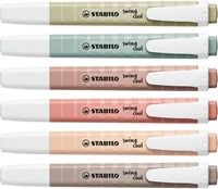 Markeerstift STABILO Swing cool nature assorti 6st 6 Stuk-3