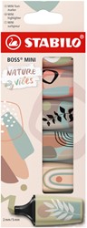 Markeerstift STABILO BOSS mini nature ass 6 stuks 6 Stuk