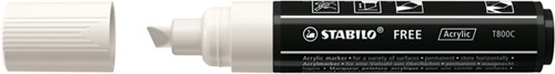 Acrylmarker STABILO Free Acrylic T800C wit 1 Stuk