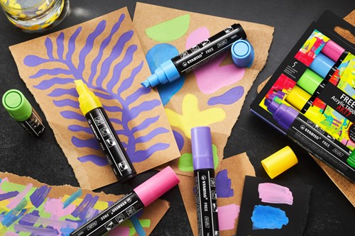Acrylmarker STABILO Free Acrylic T800C karmijnrood 1 Stuk-4