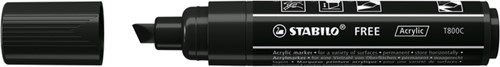 Acrylmarker STABILO Free Acrylic T800C zwart 1 Stuk
