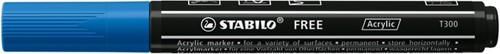 Acrylmarker STABILO Free Acrylic T300 donkerblauw 1 Stuk-2