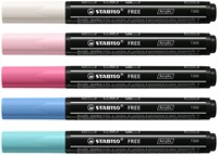 Acrylmarker STABILO Free Acrylic T300 Candy ass 5 Stuk-3