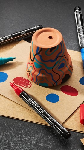 Acrylmarker STABILO Free Acrylic T100 zwart 1 Stuk-1