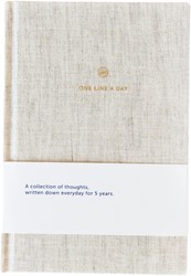 Dagboek A-Journal One Line A Day Linen 1 Stuk