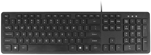 Toetsenbord Quantore Qwerty bedraad USB-A zwart 1 Stuk