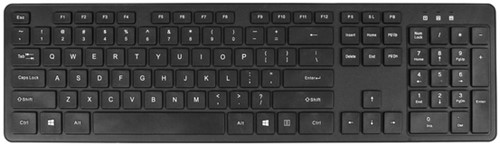 Toetsenbord Quantore Qwerty draadloos USB-A zwart 1 Stuk