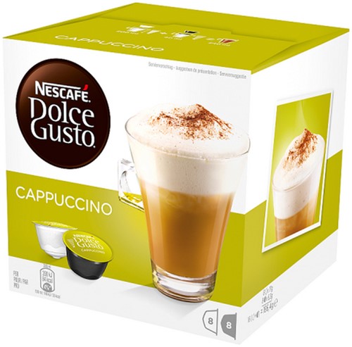 Koffiecups Dolce Gusto cappuccino 16 stuks 16 Stuk