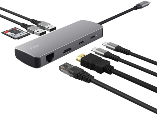 Adapter Trust Dalyx 8-in-1 1 Stuk-3