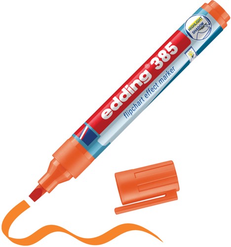 Viltstift edding 385 flipover penseel oranje 1 Stuk-2