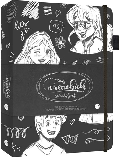 Schetsboek CreaChick Black 1 Stuk
