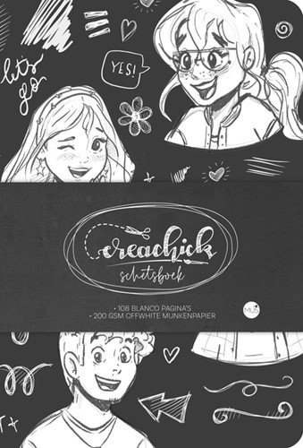 Schetsboek CreaChick Black 1 Stuk-2