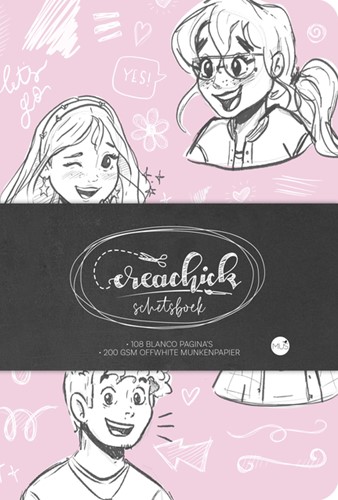 Schetsboek CreaChick Pink 1 Stuk-2