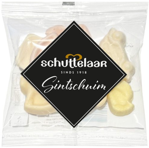 Schuimpjes Schuttelaar Sint Nicolaas 50 gram 1 Zak