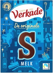 Chocoladeletter Verkade melk S 135 gram 1 Stuk