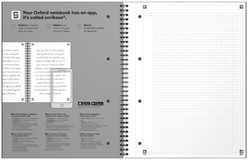 Spiraalblk Oxf International Notebk A4+ rt 5X5 zw 1 Stuk-3