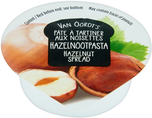 Hazelnootpasta VarieJantjes 12x15 gram cupjes 12 Stuk-1