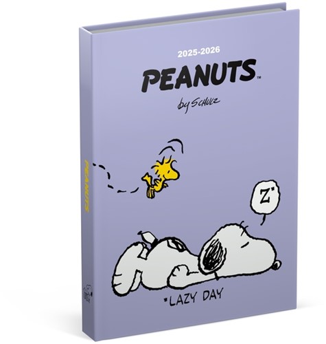 Schoolagenda 25-26 Lannoo Snoopy 1d/1p lila 1 Stuk