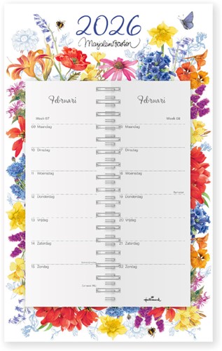 Kalender 2026 Marjolein Bastin Bloem Schild 7d/1p 1 Stuk