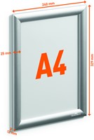 Kliklijst Durable A4 aluminium 1 Stuk-2