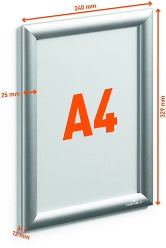 Kliklijst Durable A4 aluminium 1 Stuk-2