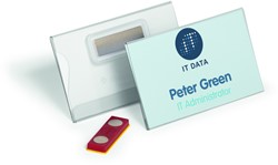 Badge Durable met magneet 54x90mm 25 stuks 25 Stuk
