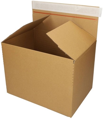 Quickbox IEZZY 304x216x130-220mm bruin 10 Stuk-2