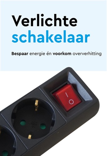 Stekkerdoos BRASQ 4 voudig 5 meter zwart 1 Stuk-1