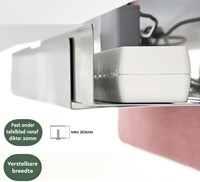Kabelgoot BRASQ verstelbaar 75-150cm CT100 zilver 1 Stuk-1