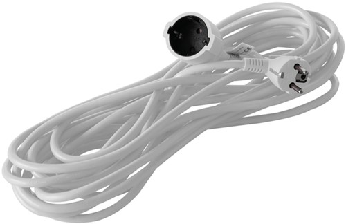 Verlengkabel BRASQ 20m wit 1 Stuk