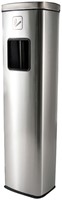 Afvalbak met asbak BRASQ 20 liter AT400 rvs 1 Stuk