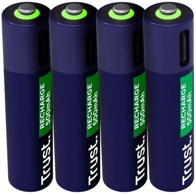 Batterij Trust USB-C oplaadbaar AAA 4 stuks 4 Stuk-3