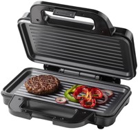 Panini grill Tomado zwart RVS 1 Stuk-2