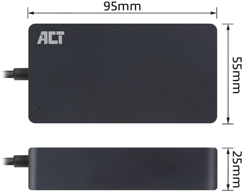 Compacte laptoplader 65W (laptops tot 15.6 inch) 1 Stuk-4