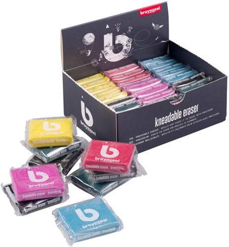 Kneedgum Bruynzeel Teens display 36 stuks assorti 1 Stuk-1