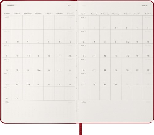 Agenda 2026 Msk Plan Week 7d/1p L hc scarlet red 1 Stuk-1