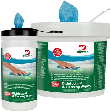 Desinfectiedoekjes Dreumex emmer 700 stuks blauw 700 Vel-2